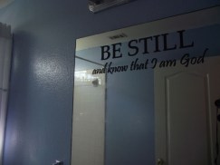 scripture on mirror